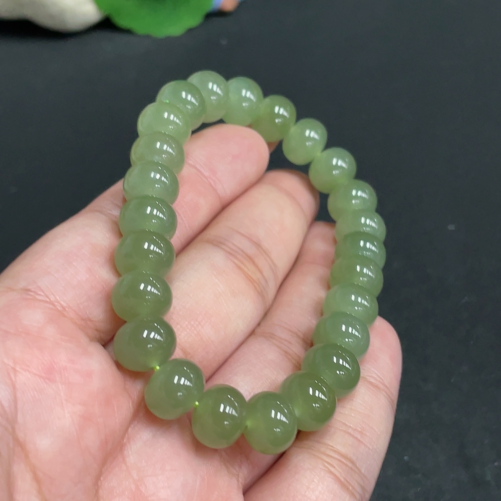 H34005695 Hetian Jade Bracelet, Approx. 9.3mm, Total Weight Approx. 31.3g