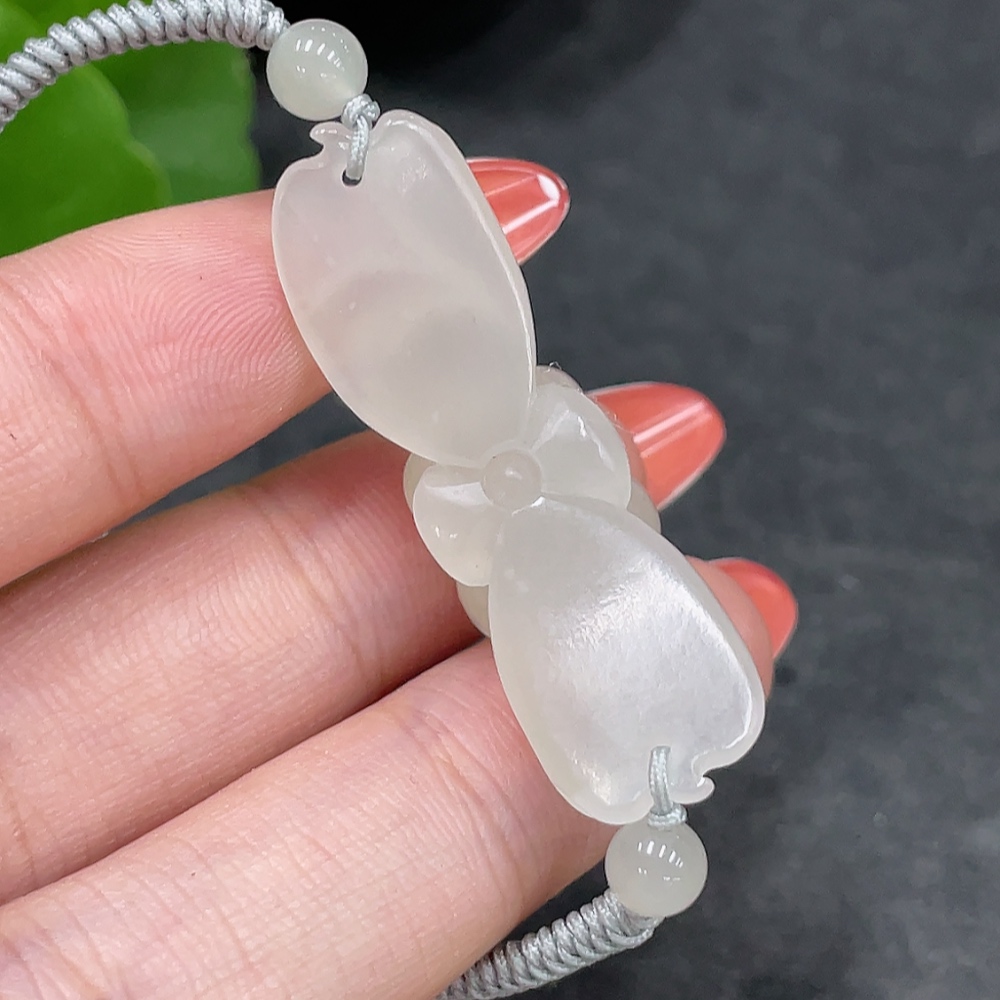 H34961067 Hetian Jade Lotus Hand Plate