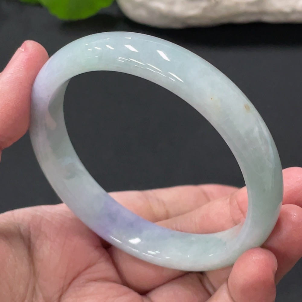 F33876063 Jadeite Round Bracelet Size 58mm Total Weight Approx. 47.94g With Break