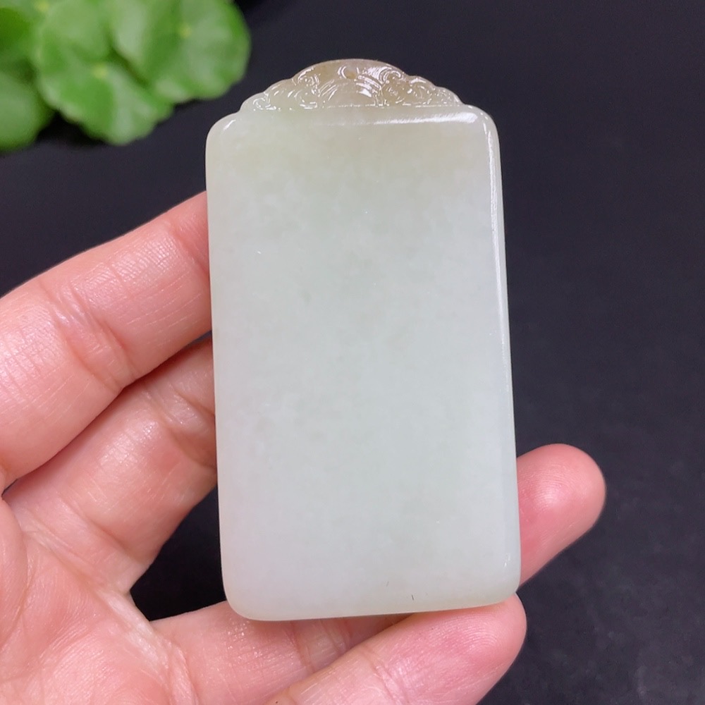 H35101837 Hetian Jade Pendant - Plain Pendant, Total Weight Approx. 56.2g
