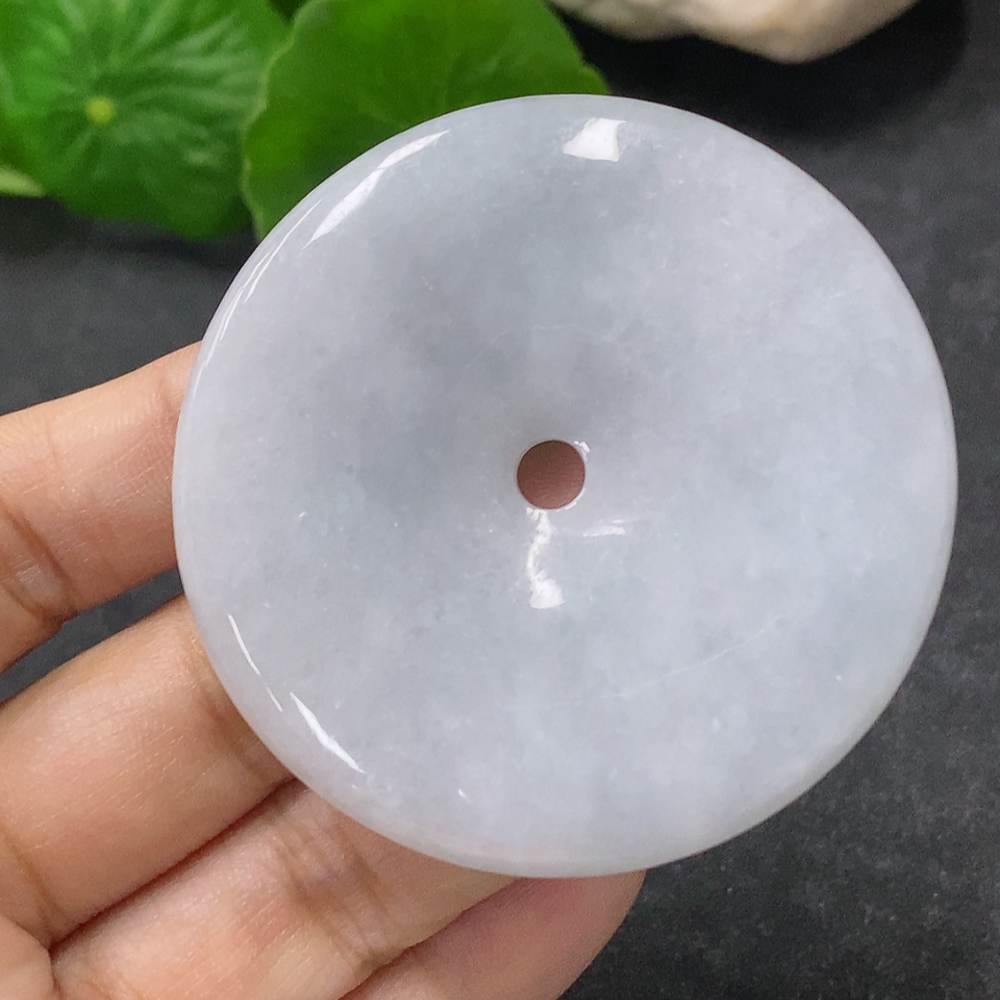 F34954699 Jadeite Pendant Peace Buckle Total Weight Approx. 36.76g