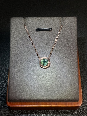 C27132280 Tourmaline Necklace, Main Body 18K Gold, Chain Not Gold, Total Weight Approx. 1.60g