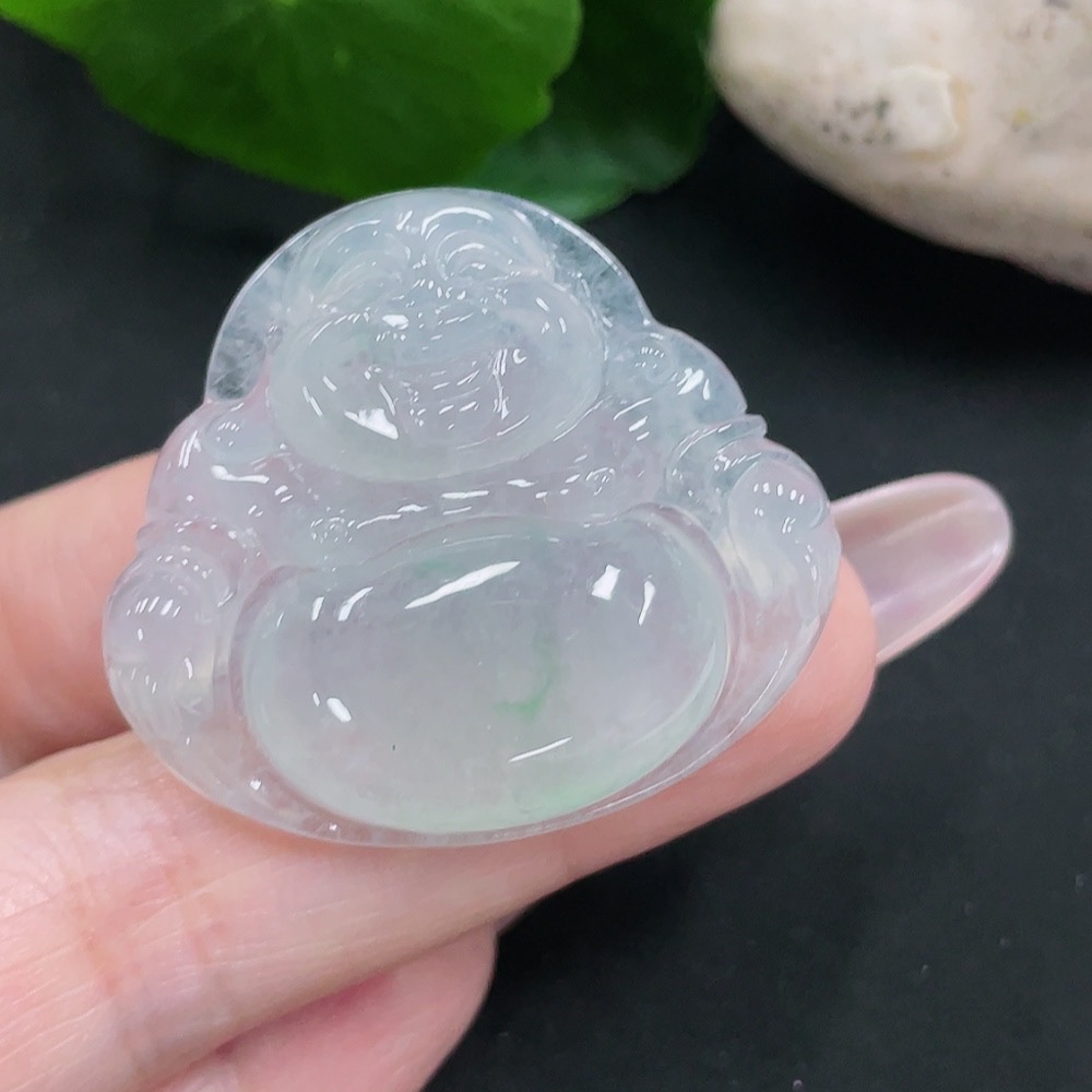 F35083757 Jadeite Buddha Pendant Total Weight Approx. 11.5g