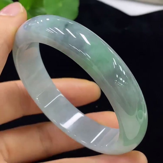 F34023851 Jadeite Round Bangle Size 56.8 Total Weight Approx. 58.31g