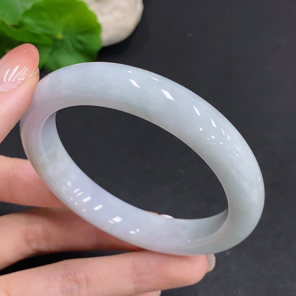 F34061243 Jadeite Round Bracelet Total Weight Approx. 60g Size 57
