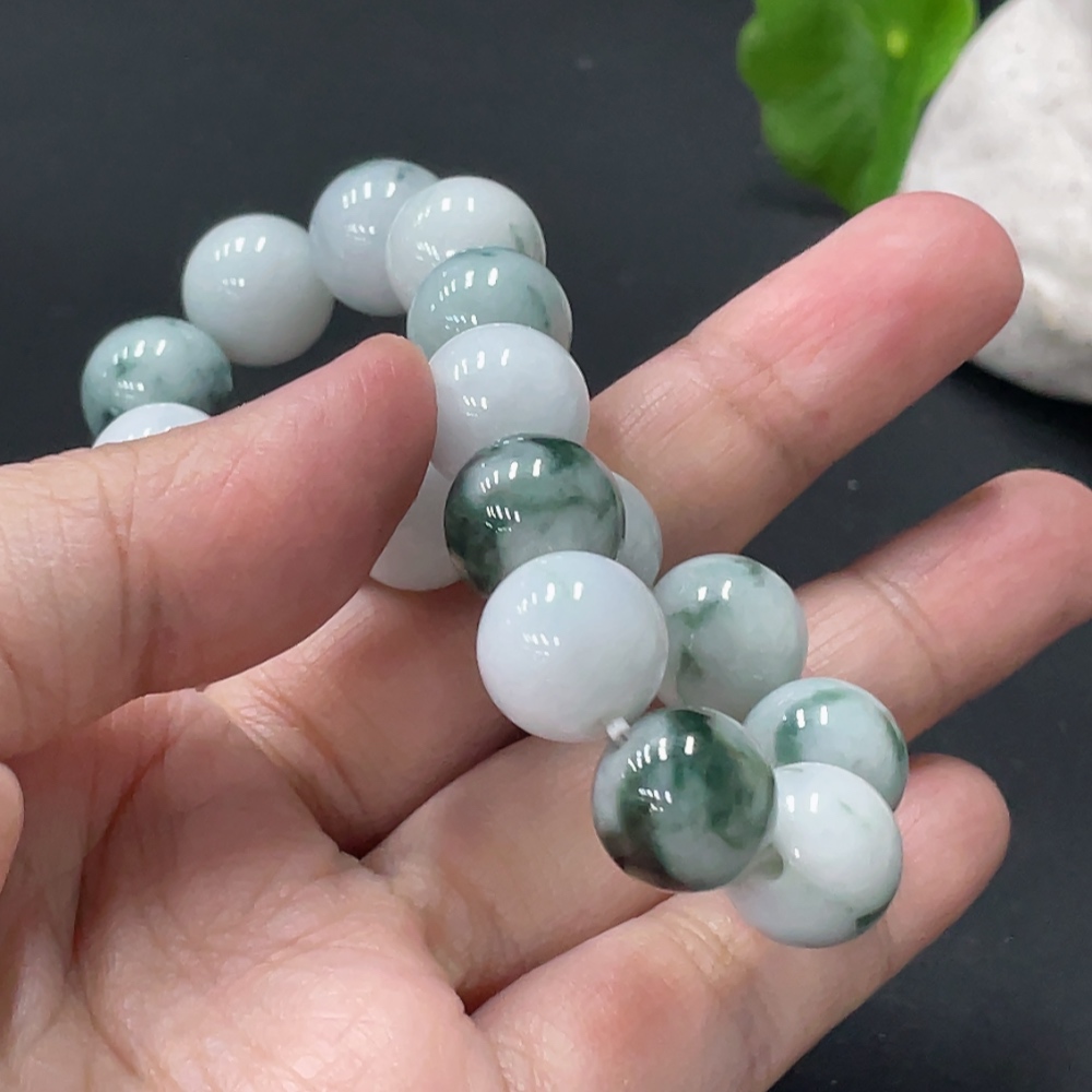 F33836923 JadeiteBead Bracelet Approx.12.3mm Total Weight Approx.49.18g