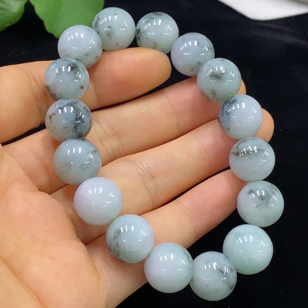 F34974622 Jadeite Bracelet 13.2mm Approx. Total Weight 54.89g Containing Other Mineral Components