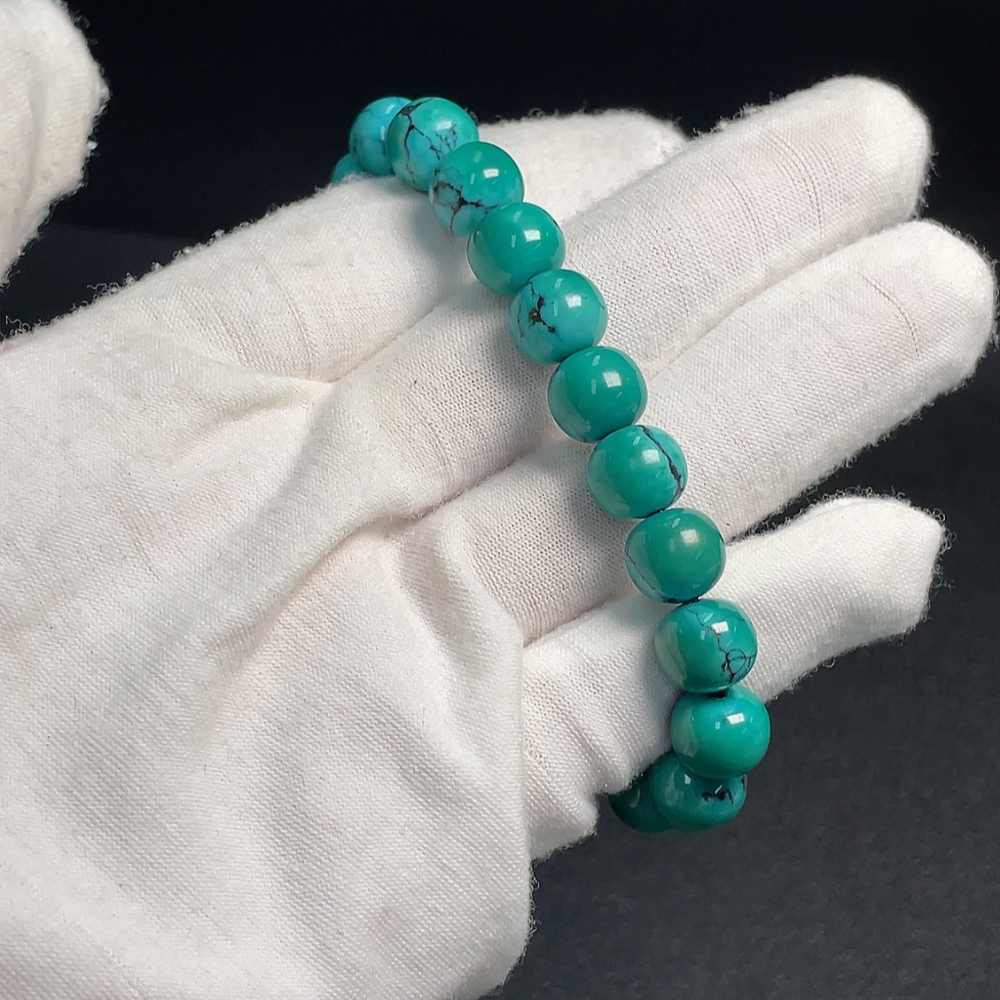 C33923997 Turquoise Bracelet Color Origin Undetermined Total Weight Approx. 29.94g Size Approx. 9.9mm