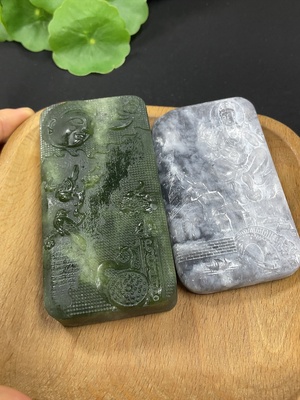 H46531448 和田玉挂件   佛观天下   观音    货品总重约276.2g  含其他矿物成份