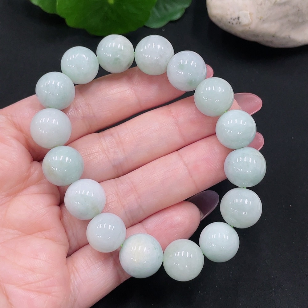 F34012571 Jadeite Bracelet Approx.12mm Total Weight Approx.46.9g