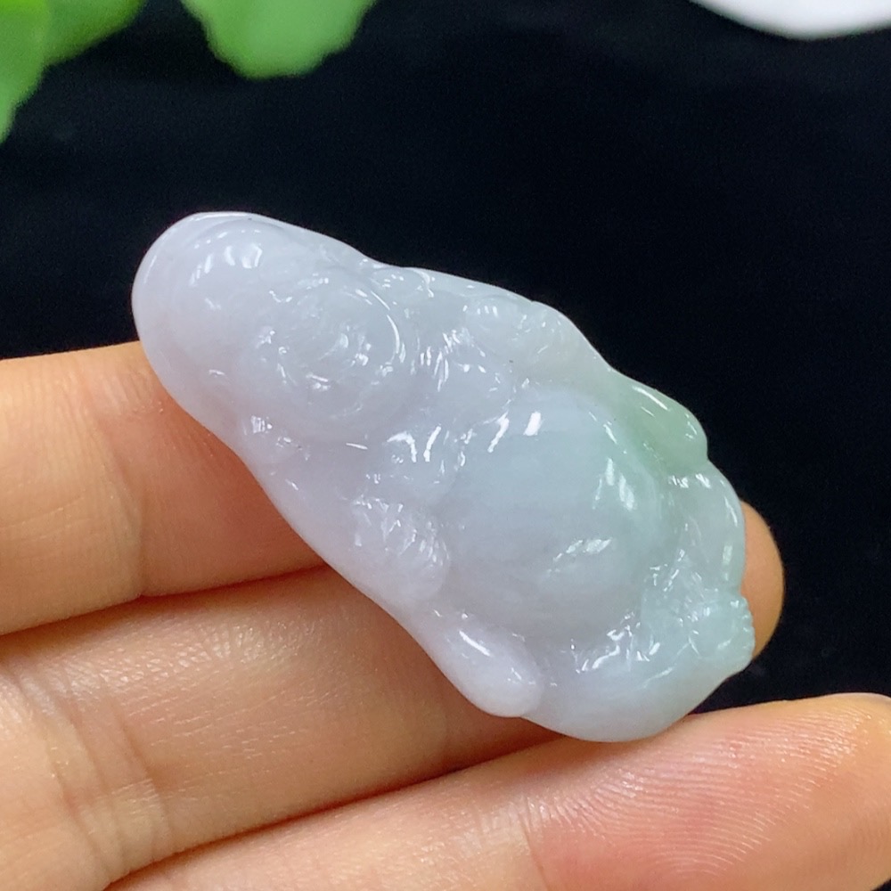 F35136073 Jadeite Buddha Pendant Total Weight Approx. 11.71g