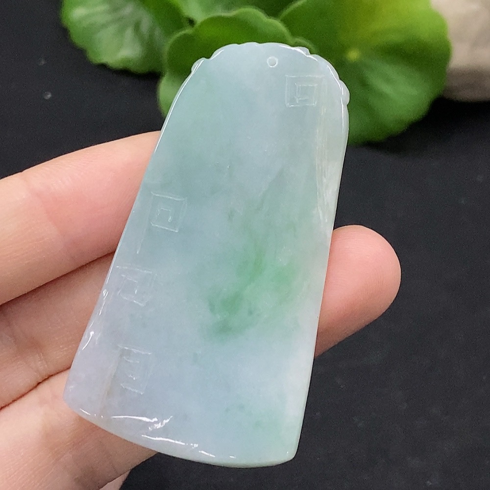 F35089883 Jadeite Samantabhadra Bodhisattva Pendant, Total Weight Approximately 21.14g