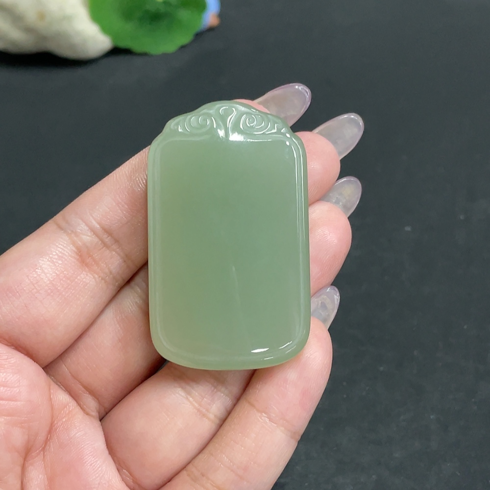 H34957168 Hetian Jade Pendant, Plain Pendant, Total Weight Approx. 39.6g