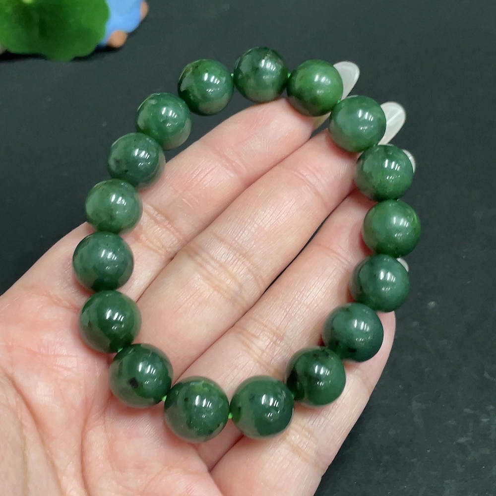 H28273457 Hetian Jade Bracelet, Approx. 11.5 mm, Total Weight Approx. 44.7g