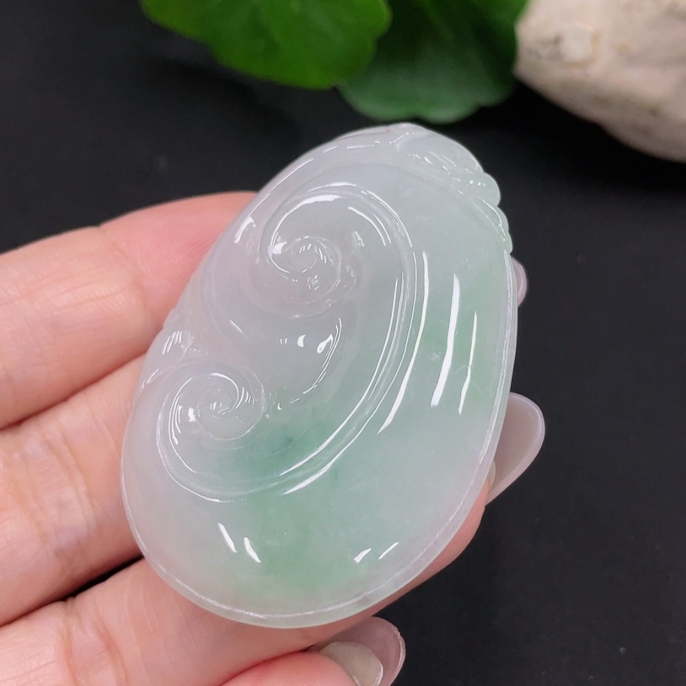 F31675832 Jadeite Ruyi Pendant Total weight about 20g