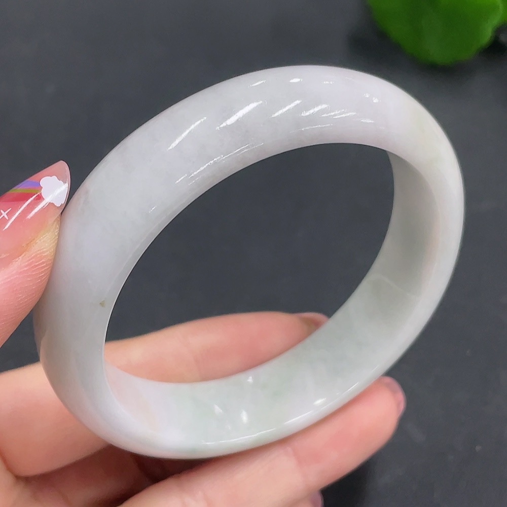 F21317657 Jadeite Bangle Size 57mm Total Weight 66.770g