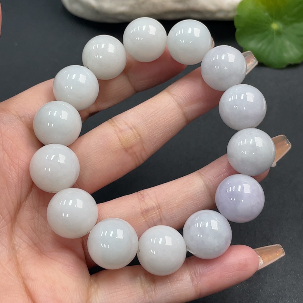 F15641772 Jadeite Bead Necklace Approx. 15mm Total Weight 82.649g