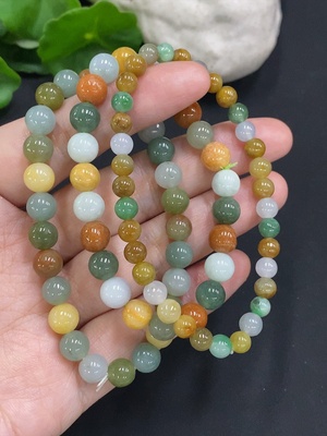 F34070488 Jadeite Beads Sell as a Lot