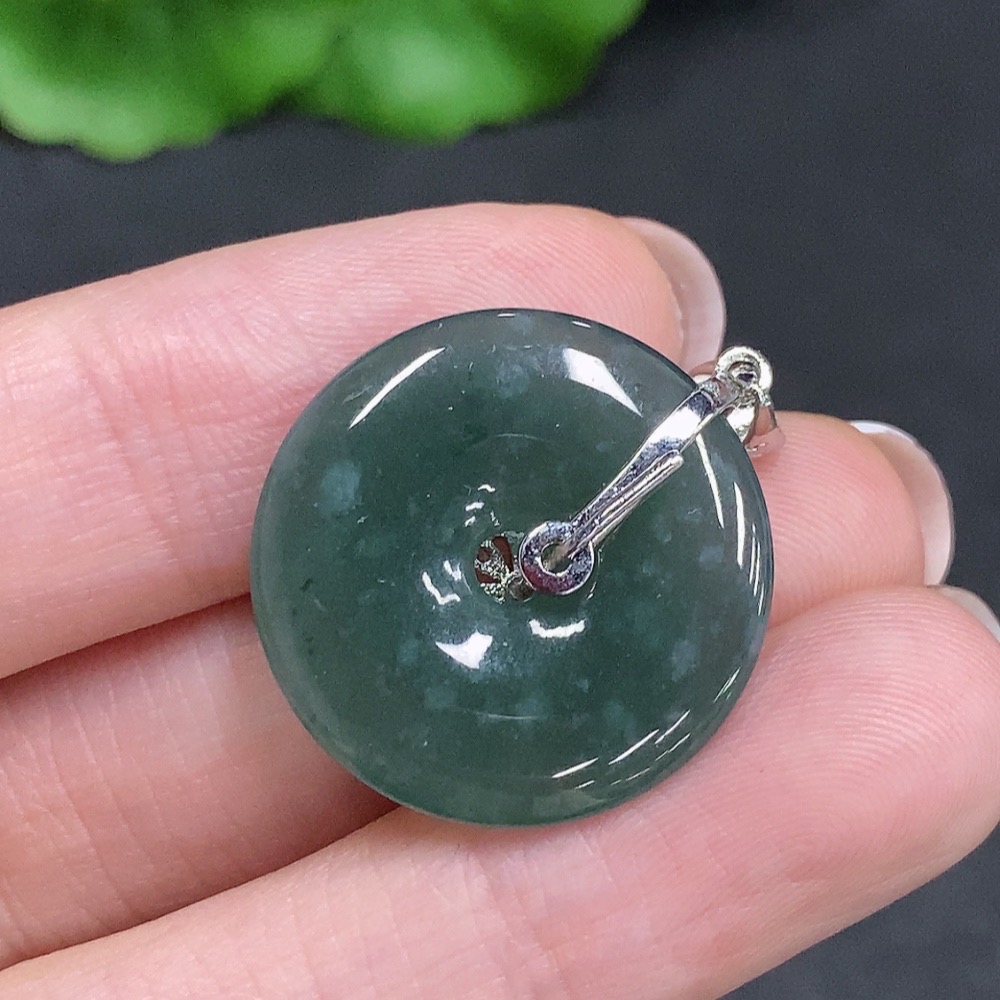 F34002492 Jadeite Safety Buckle Non-Gold Inlaid Total Product Weight Approximately 4g