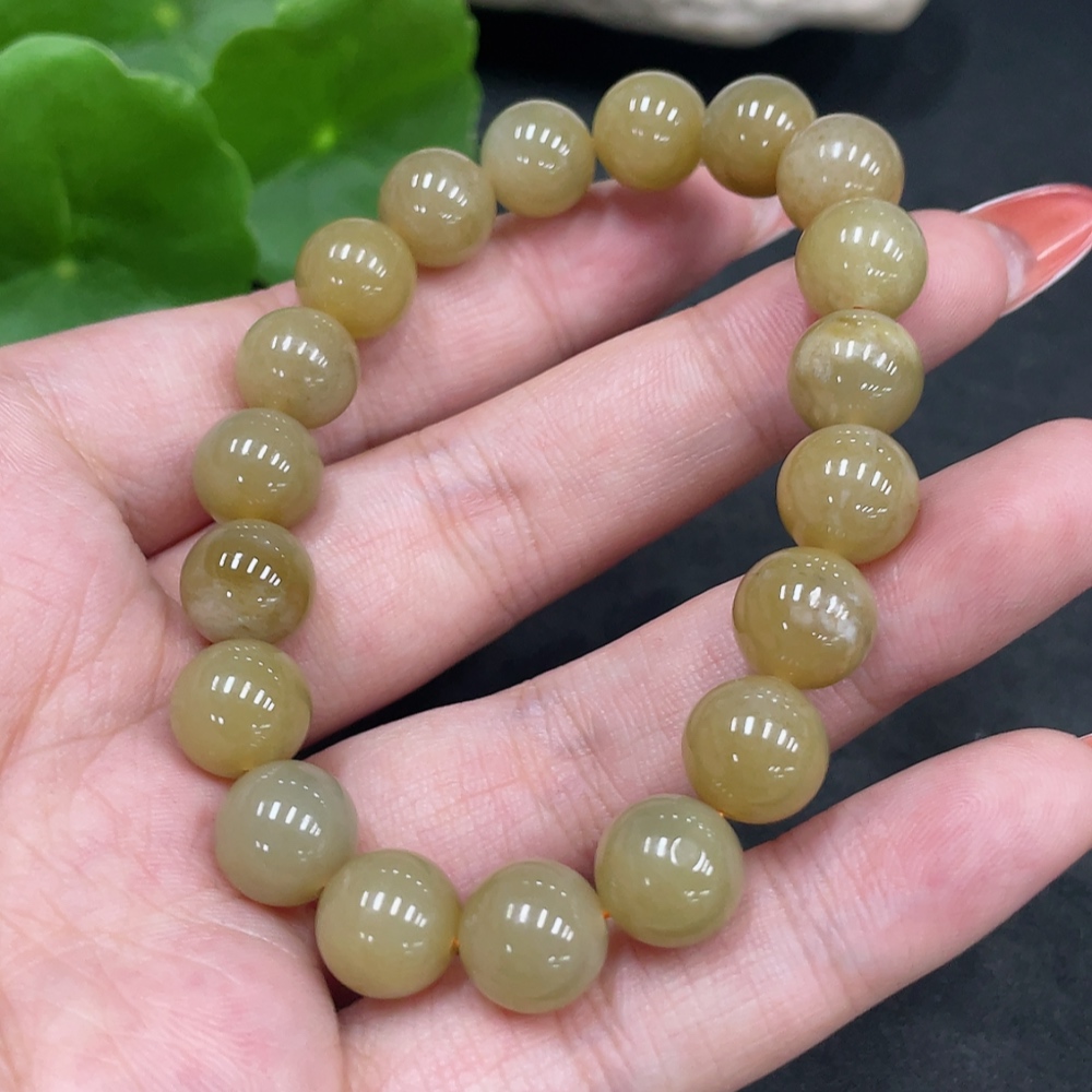 H34016219 Hetian Jade Bracelet, Approx. 9.8mm, Total Weight Approx. 29.1g