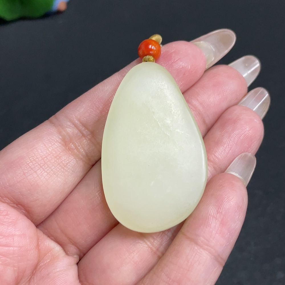 H29378737 Hetian Jade Pendant - Buddha Figure, Total Weight [with rope] 23.2g