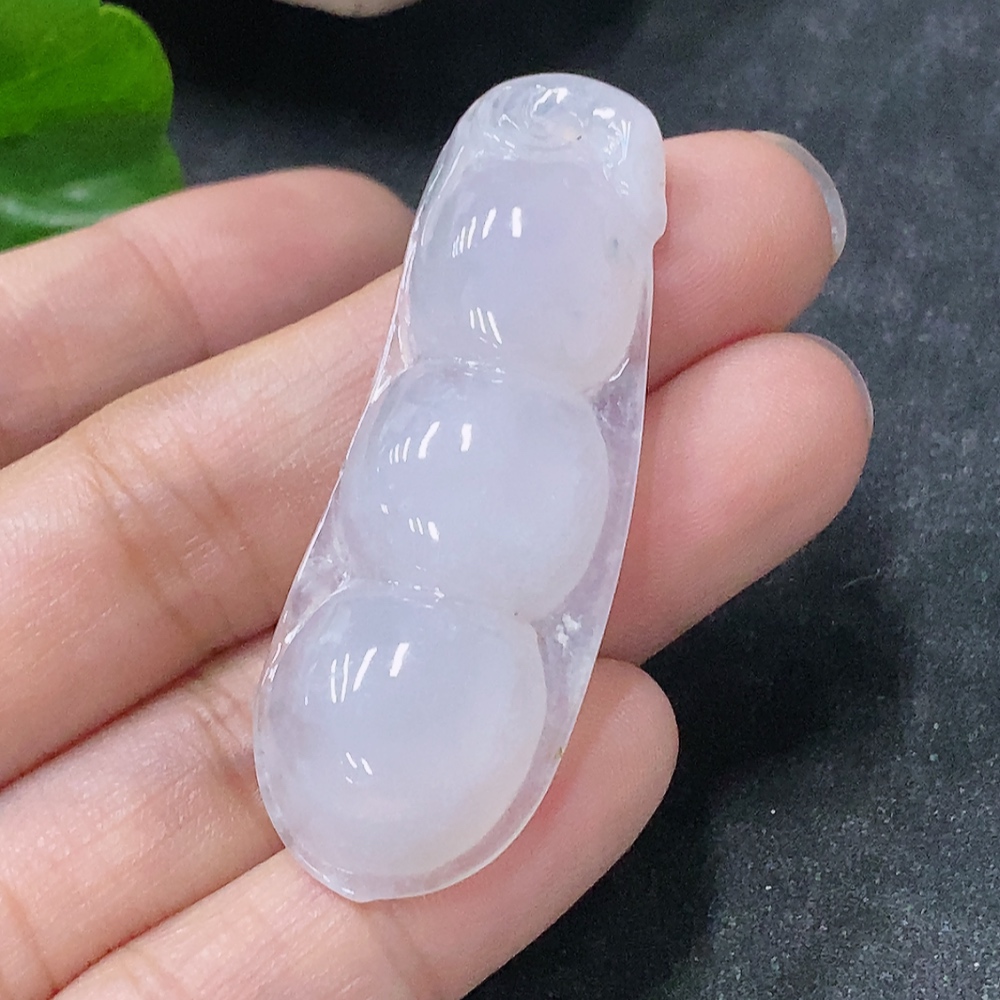 F34954892 Jadeite Pendant Lucky Bean Total Weight Approx. 9.12g
