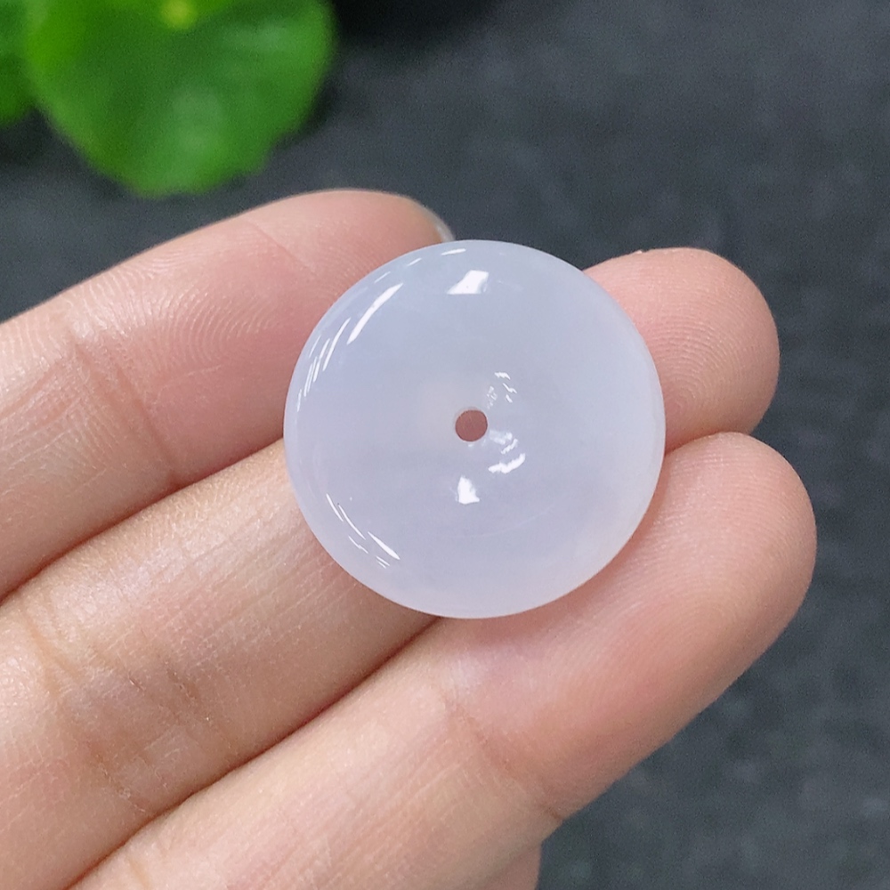 F32792268 Jadeite Pendant Peace Buckle Total Weight Approx. 3.6g