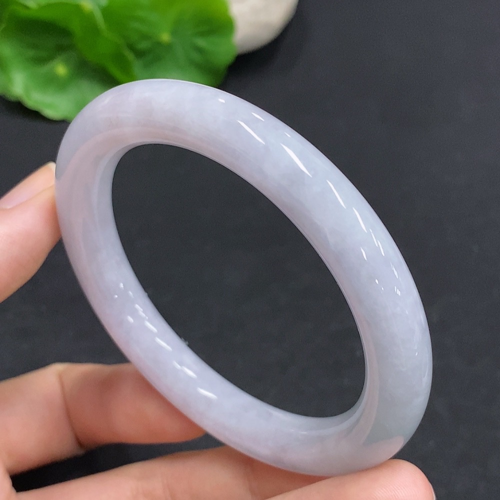 F33876831 Jadeite Round Bangle, Total Weight Approx. 47.7g, Size 55
