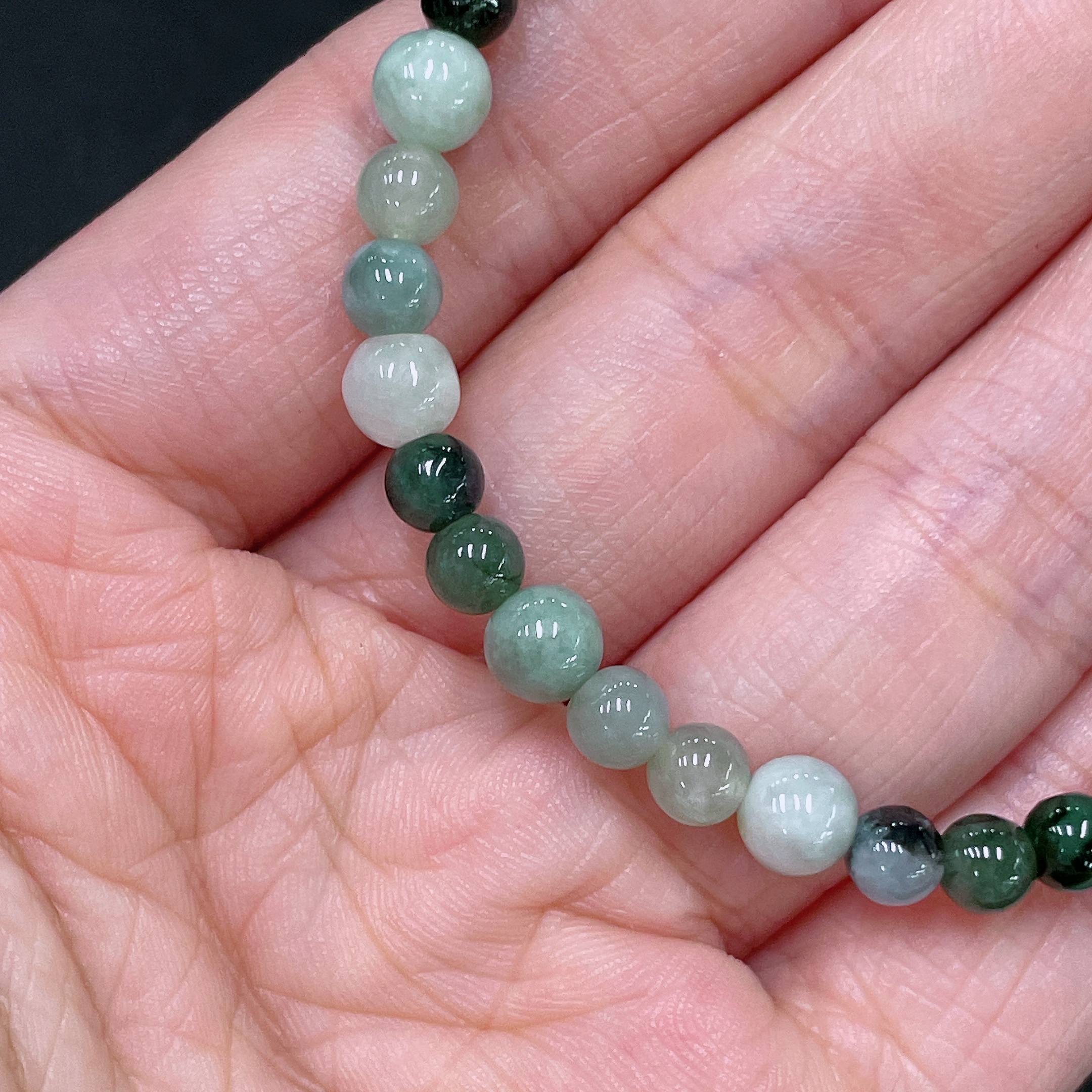 F35105728 Jadeite Bracelet Total Weight Approx. 9.3g Size 6mm