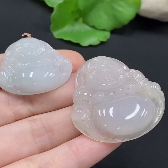 F33833426 JadeiteBuddha Pendant Non-Gold Inlaid