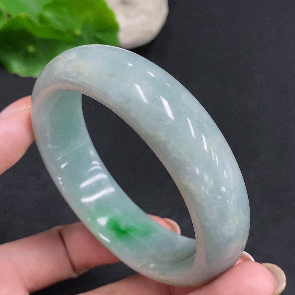 F34035471 Jadeite Round Bracelet Total Weight Approx. 73.2g Size 57.5