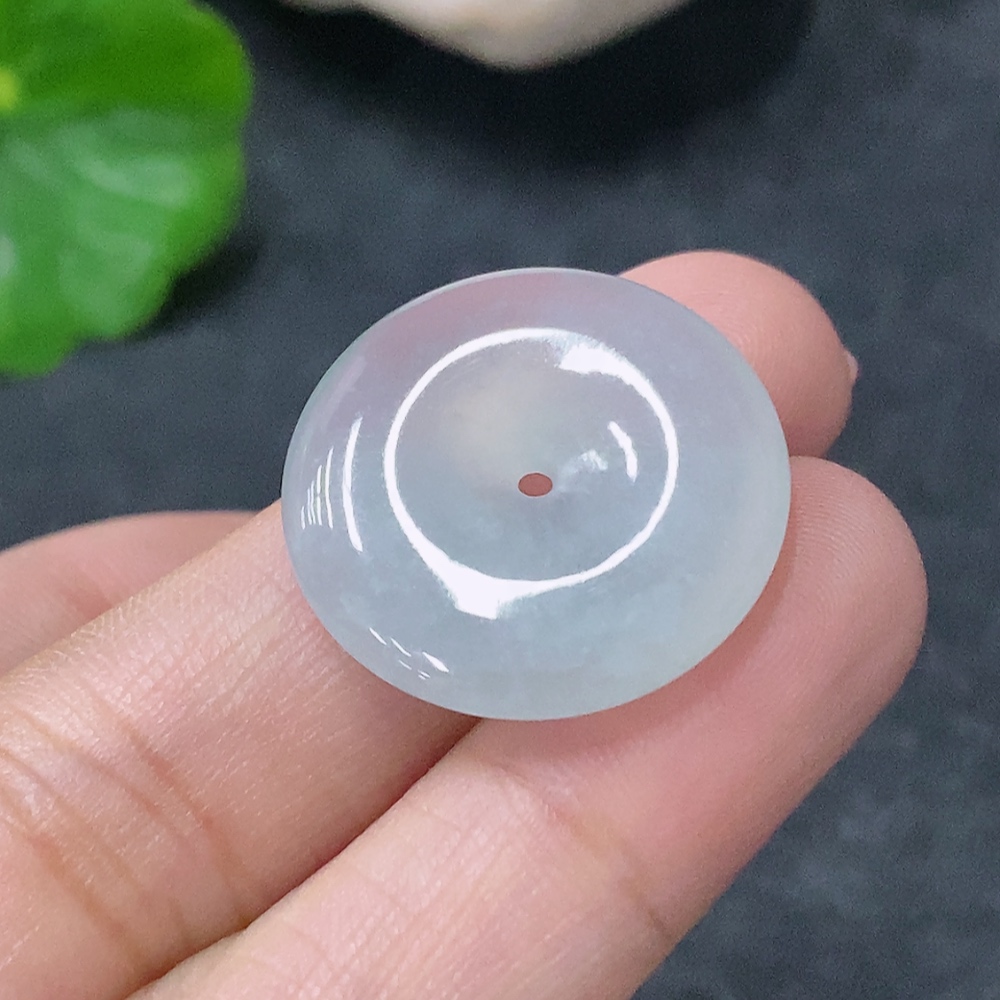 F34976382 Jadeite Pendant Peace Ring, Total Weight Approx. 4.63g