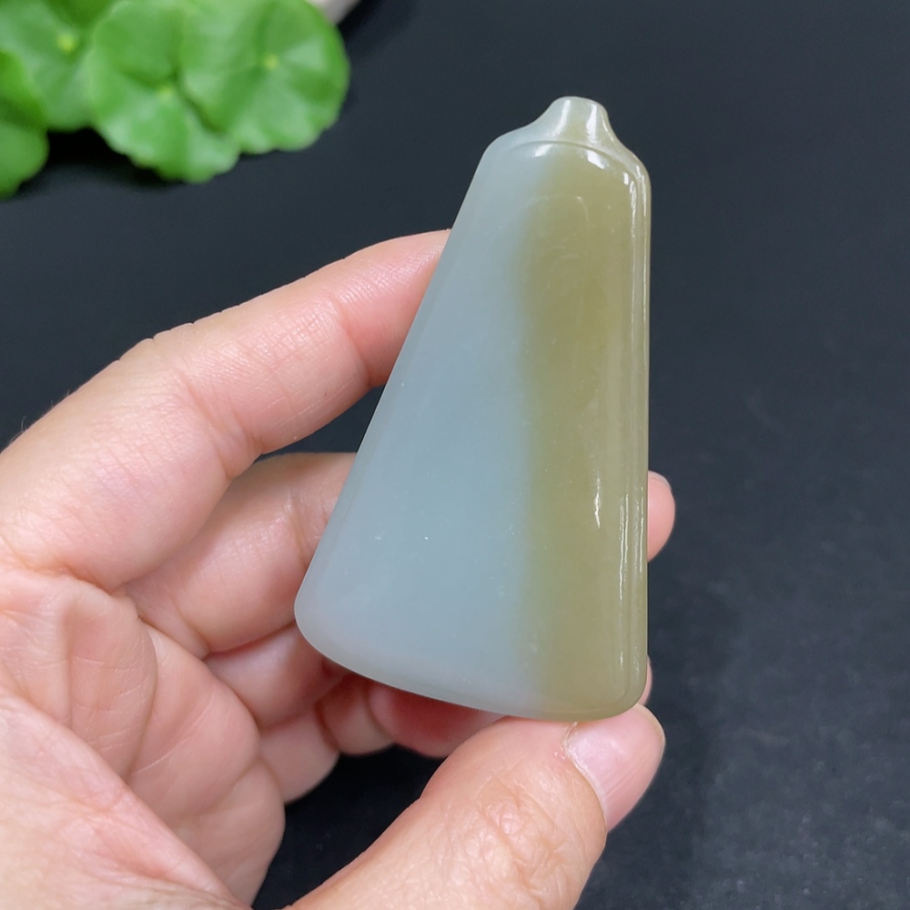 H35110143 Hetian Jade Pendant Plain Pendant Total Weight Approx. 44.7g
