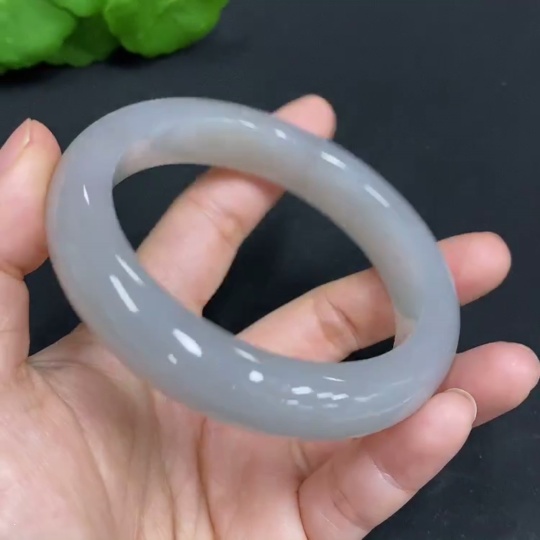 H29375223 Hetian Jade Round Bracelet Size 58 Total Weight Approx. 66.4g