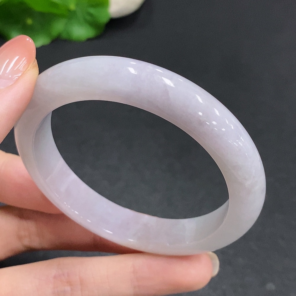 F34059942 Jadeite Round Bangle Total Weight Approx. 50.7g Size 56