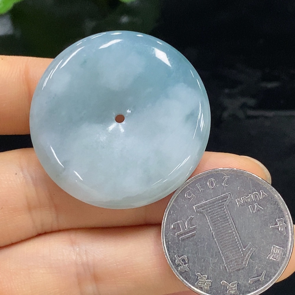 F26029756 Jadeite Safety Buckle Pendant Total Weight Approx. 15.27g