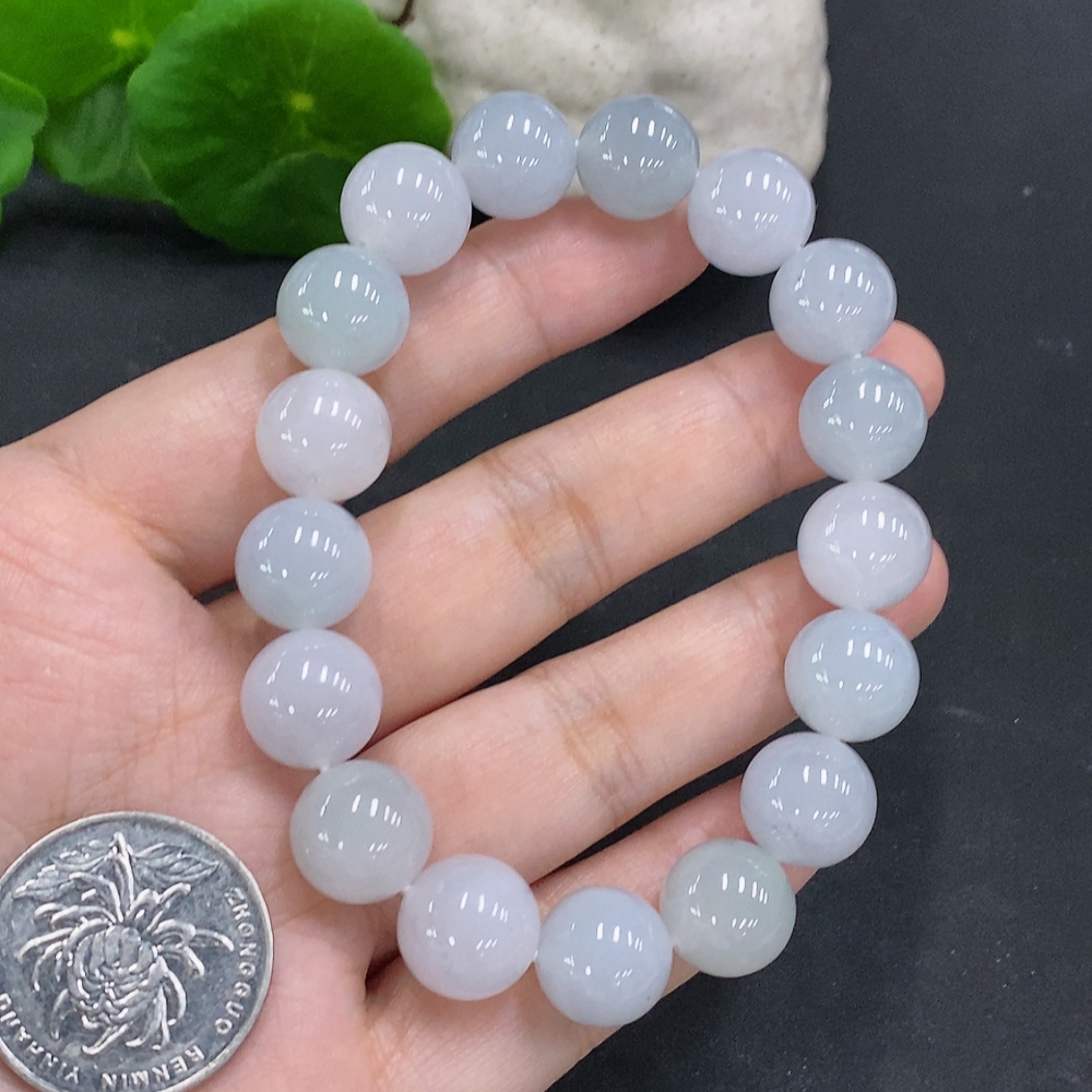 F34022340 Jadeite Bead Necklace Approx. 12mm Total Weight Approx. 54.4g