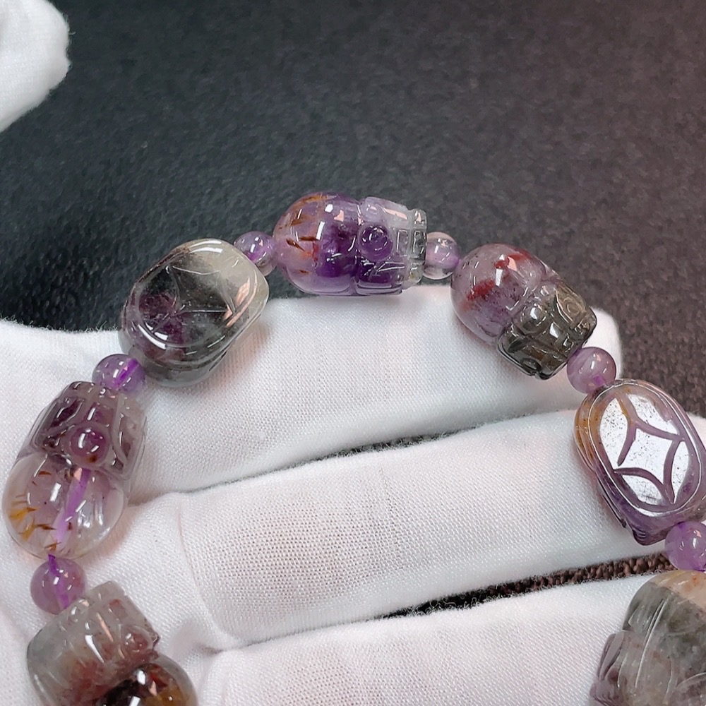 C32785213 Crystal Bracelet Total Weight Approx. 40.92g Stone Size 5.4-12.2mm