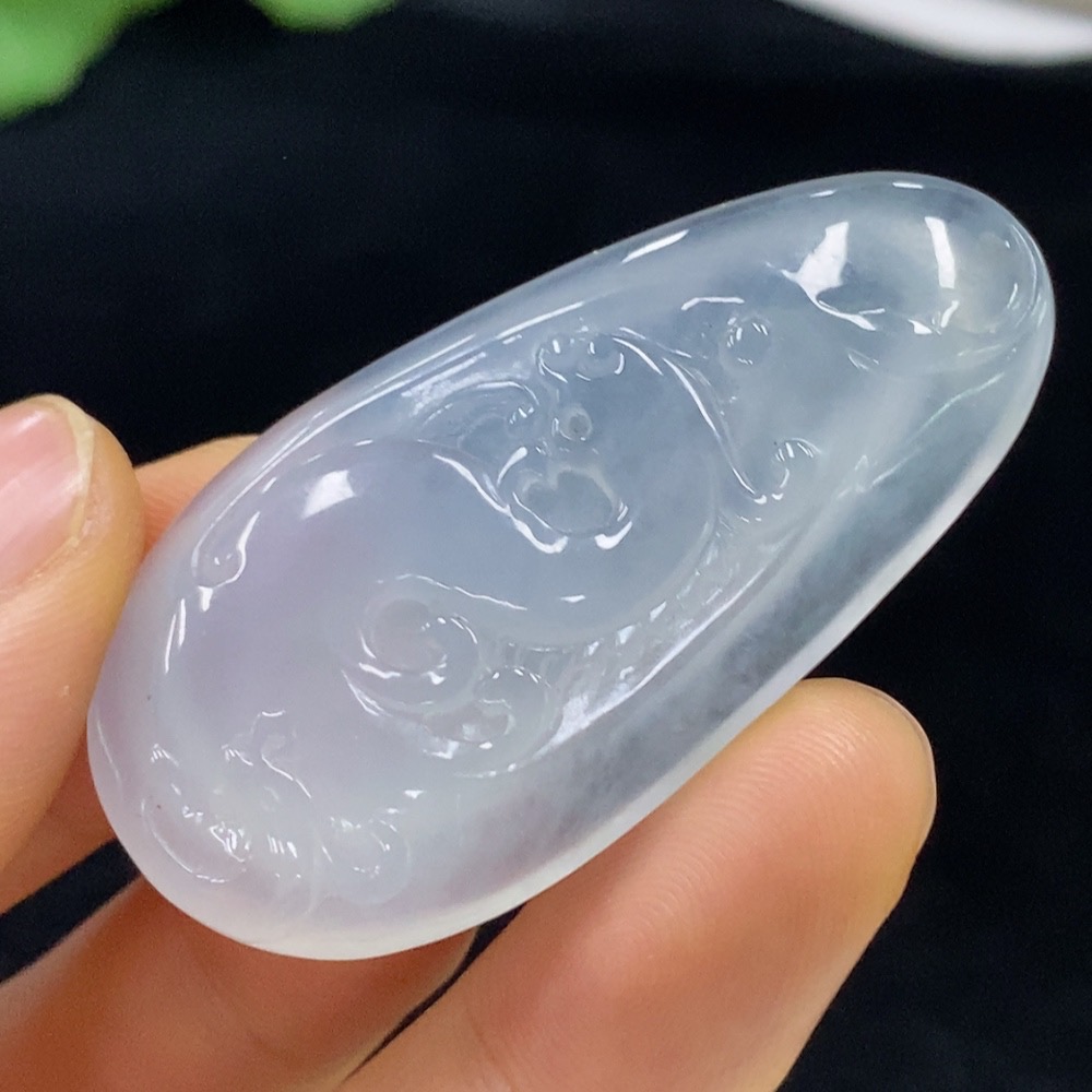 F34948562 Jadeite Pendant Dragon Total Weight Approx. 17.79g