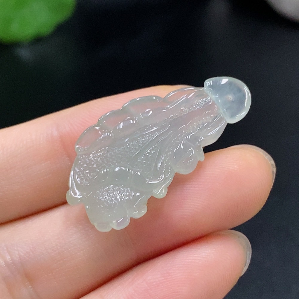 F29414494 Jadeite Cabbage Pendant Total Weight Approx. 4.09g