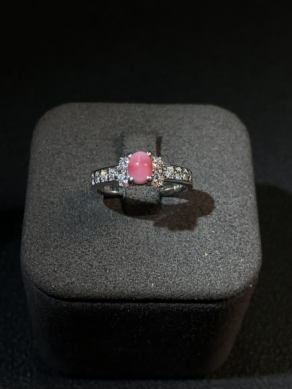 C25845576 Conch Pearl Ring pt900 Total Weight Approx.4.85g Size 12#