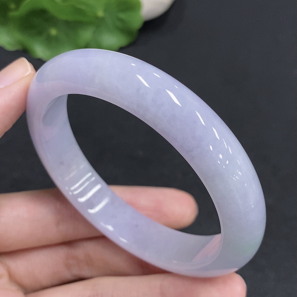 F33830544 Jadeite Round Bangle Total Weight Approx. 57.5g Size 58