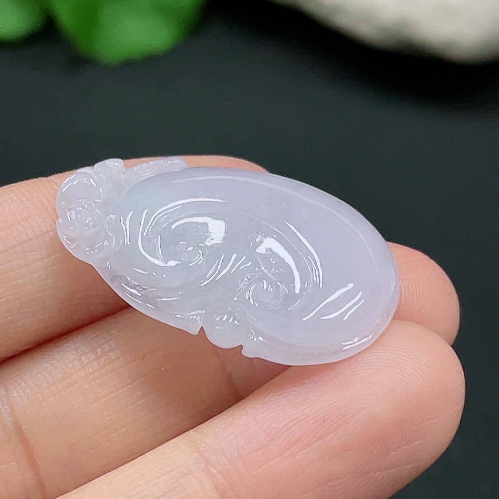 F25897686 Jadeite Ruyi Pendant Total Weight Approx.6.19g