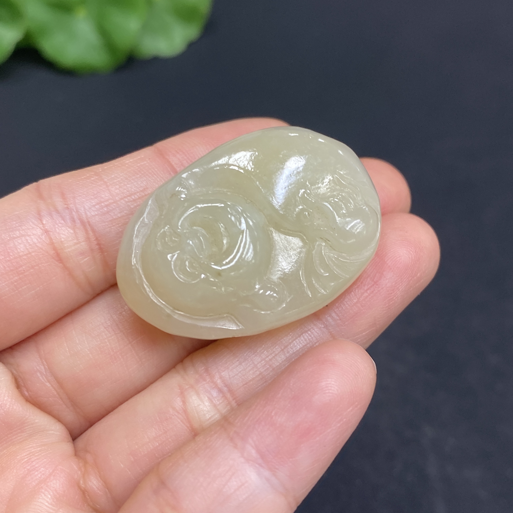 H32813095 Hetian Jade Pendant Buddha Total Weight Approx. 17.6g