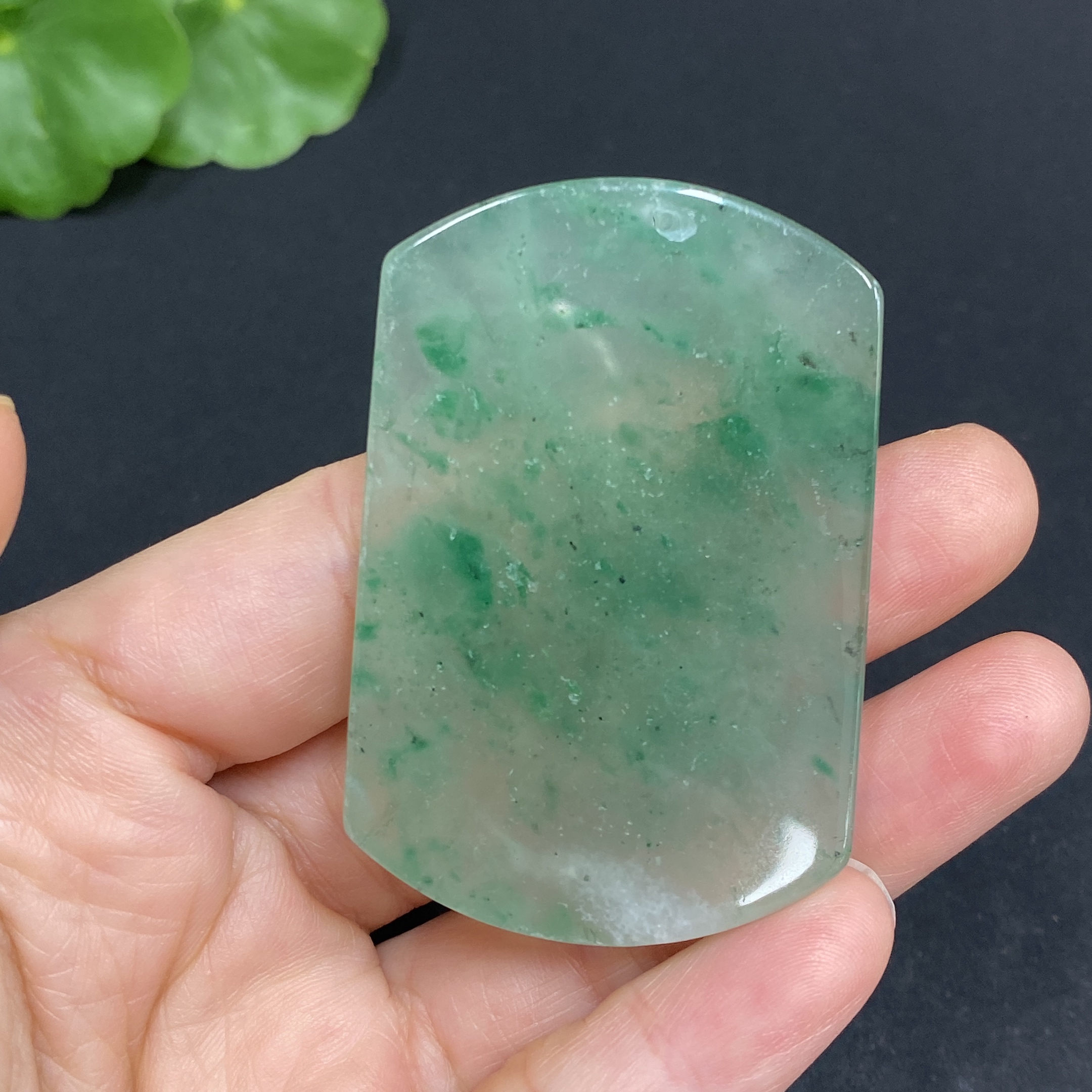 H32812616 African Emerald (Dulong Jade) Pendant