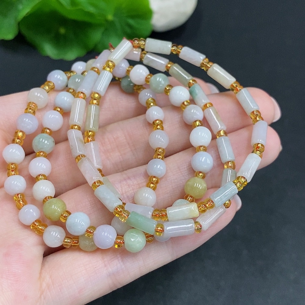 F34035716 Jadeite Bracelet Sell as a Lot with Non-Jadeite Beads