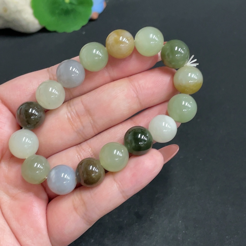 H34004806 Hetian Jade Bracelet, Approx. 11.9mm, Total Weight Approx. 42.8g