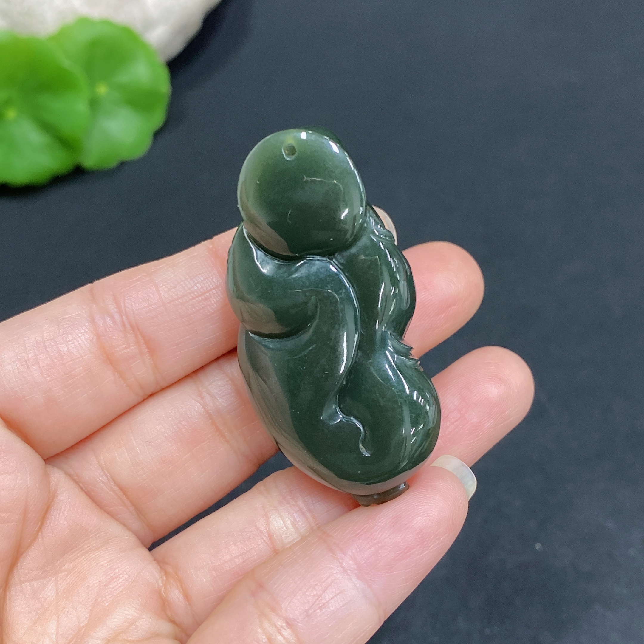 H34036308 Hetian Jade Pendant Buddha Gross Weight Approx. 24.9g