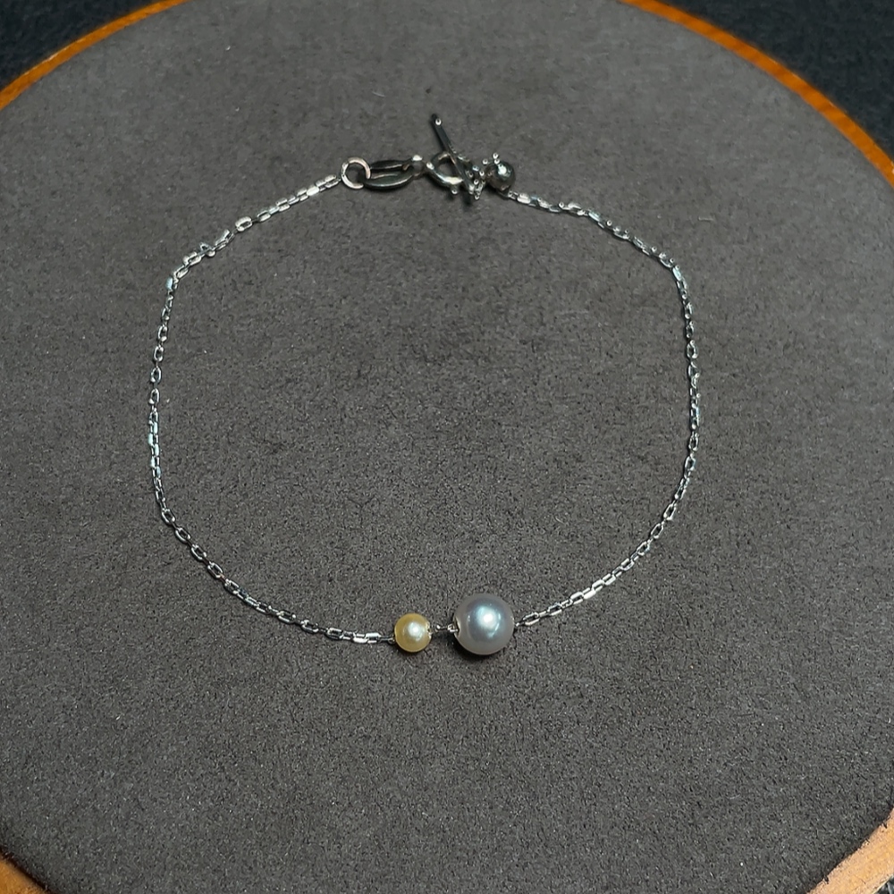 C32783827 Seawater Pearl Bracelet Color Origin Undetermined Non-Gold Total Weight Approx. 0.87g Size 3.1-5.2mm