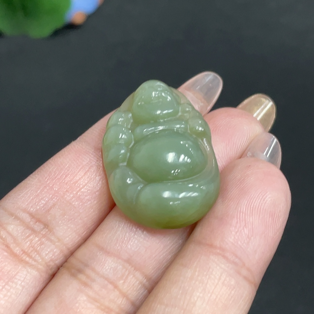 H32699776 Hetian Jade Pendant - Buddha, Total Weight Approx. 6.8g